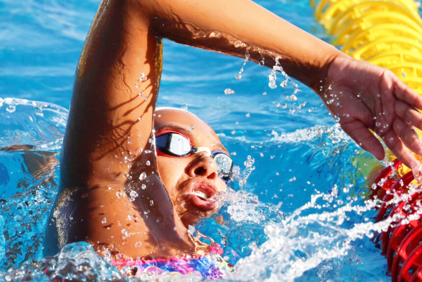 Action filled swimming champs underway at Olympia