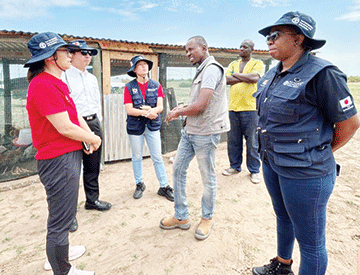Nishimaki, FAO visit Musese agricultural project