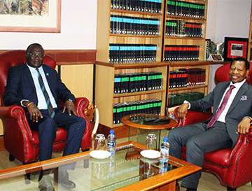 Uganda’s chief justice visits Shivute