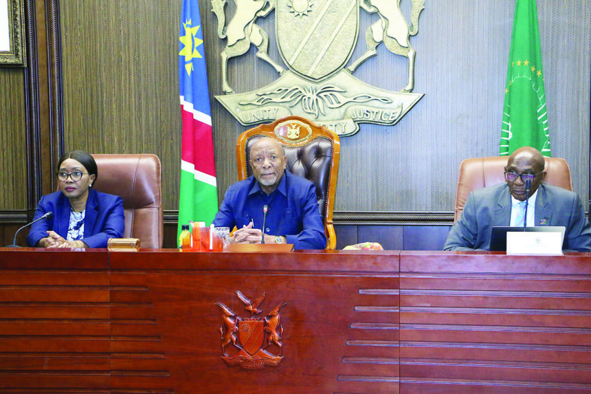 Mbumba blows executive horn …sends Nujoma well-wishes …tells colleagues to go home gracefully