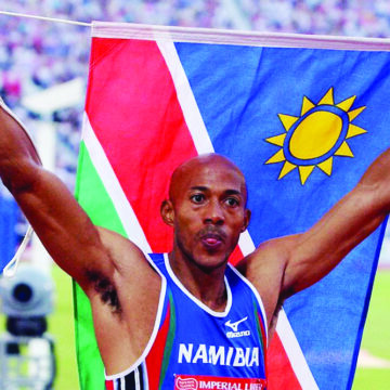 Fredericks: Nujoma raise the Namibian flag  … Fredericks recounts historic Olympic moment