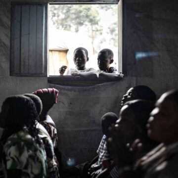 DRCONGO-UNREST-RELIGION Displaced people near Goma begin long journey home