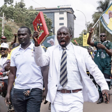 TOPSHOT-UGANDA-POLITICS-DEMONSTRATION Uganda opposition figure on hunger strike