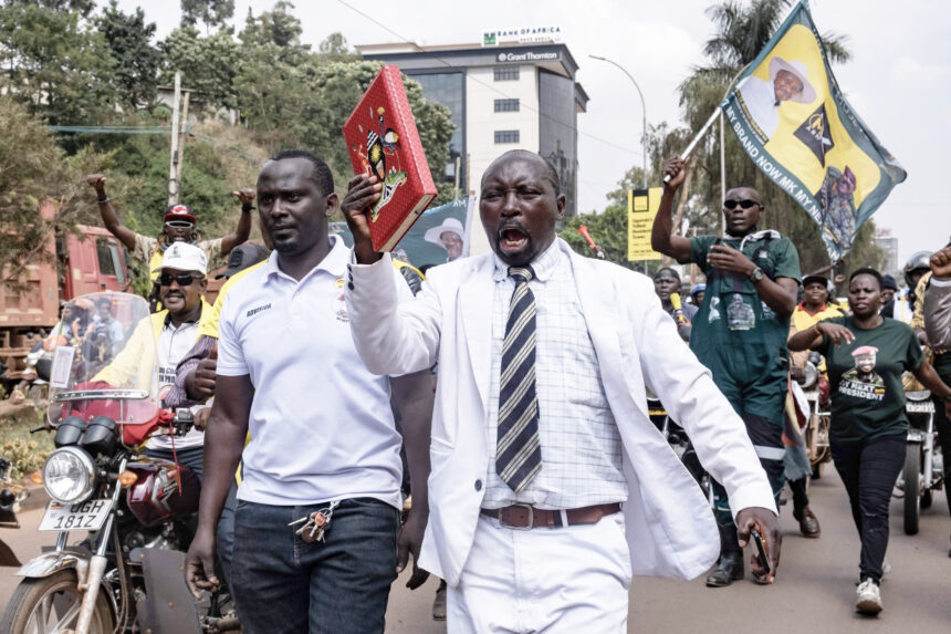 TOPSHOT-UGANDA-POLITICS-DEMONSTRATION Uganda opposition figure on hunger strike