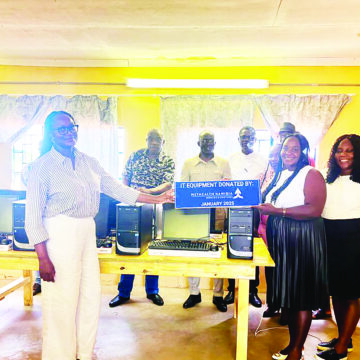 Ombahe Primary School receives 15 computers 