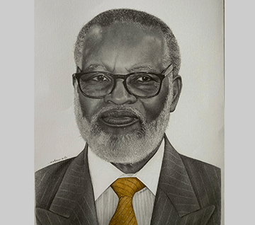 An artistic tribute to a revolutionary leader