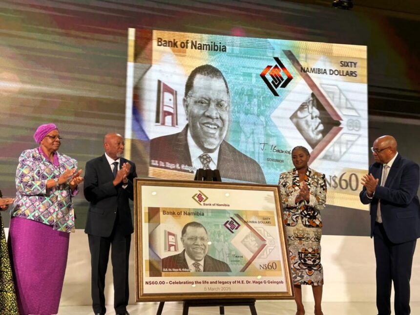 Geingob’s N$60 commemorative banknote launched
