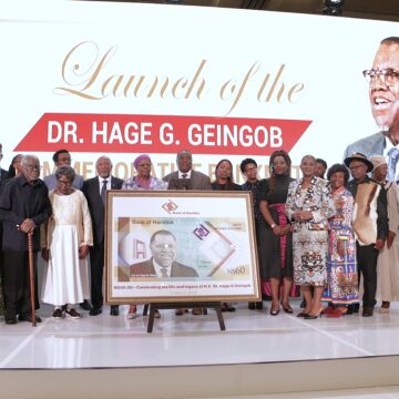 Geingob2 Geingob’s legacy preserved …commemorative N$60 banknote unveiled