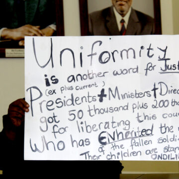 Struggle kids demand inclusion