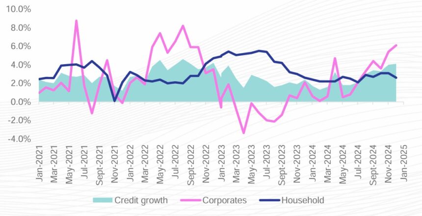 Credit growth expected to remain sluggish … household debt and unemployment hamper access to credit