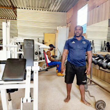 Naftal 1 (2) Former teacher turned fitness fanatic … as he built a community gym in Goreangab