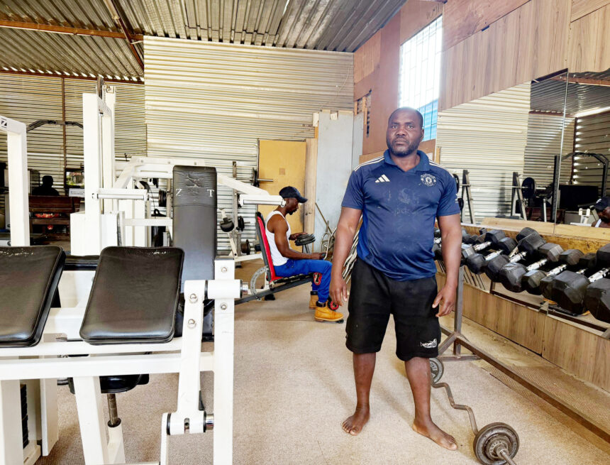Former teacher turned fitness fanatic … as he built a community gym in Goreangab