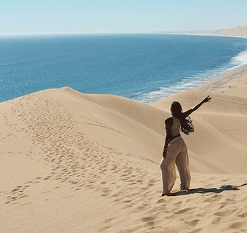 Dominique falls for Namibia’s endless beauty