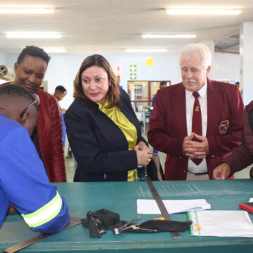 STEENKAMP NIMT VISIT Steenkamp urges synergy across education portfolios