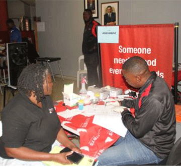 Blood reserves critically low