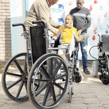 Wheelchair 3 Learners empowered with electric wheelchairs