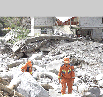 Five missing in landslide as rain lashes China’s south and east