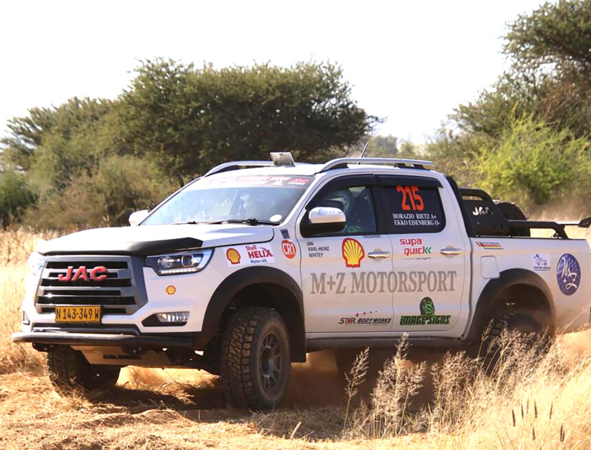All set for Shell V-Power Rally in Tsumeb …easy access along tar roads makes for excellent viewing