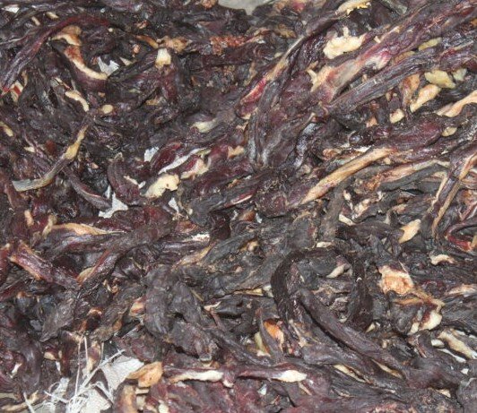 Dry meat Nama ye omile yakona kutula mubamba omufubelu