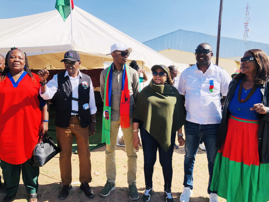 Swapo sings from unity hymn book … as Namandje takes gospel to Nkurenkuru 