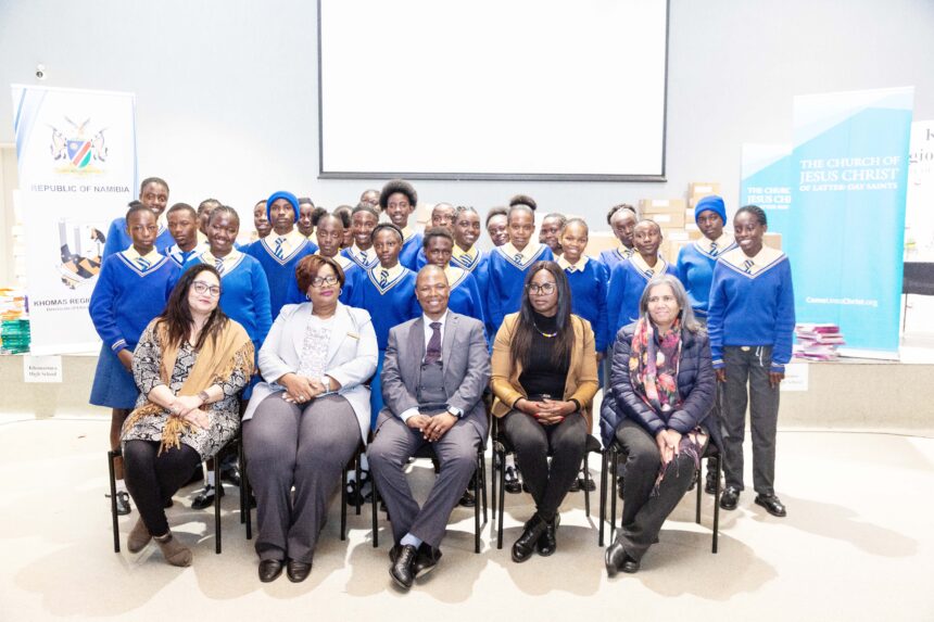 Hand that giveth … Church donates textbooks to Khomas schools