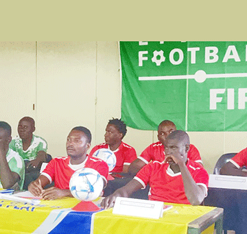 Kefa tutors aspiring soccer coaches