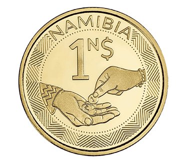 Bank explains meaning of new N$1 coin …two hands exchanging coins symbolises the act of trade