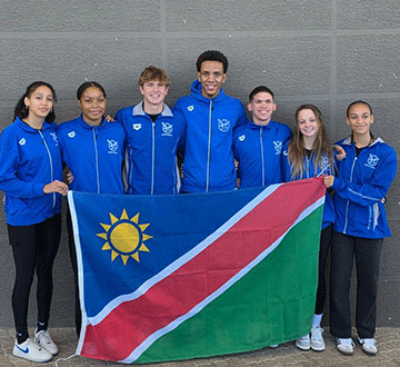 Namibia rakes in records at swimming championships