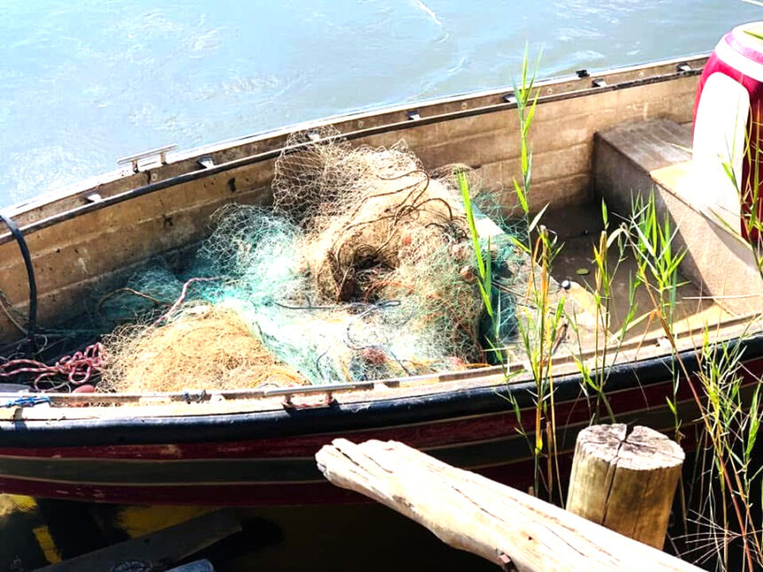 Illegal fishing nets confiscated