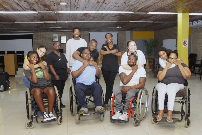 Wheelchair users learn self-defence