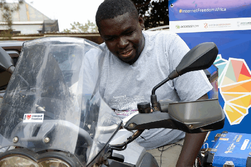 Gole arrives in Windhoek after riding solo