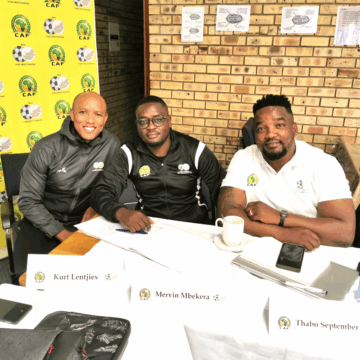 Mbakera jpg --- Mbakera aims high with Caf A license