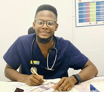 Young doctor ploughs back into the community
