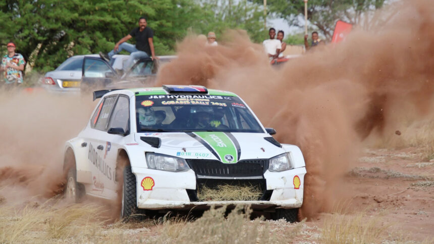 Martin, Kritzinger dominate at Gobabis rally