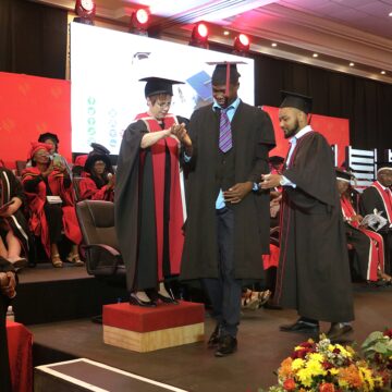 Graduation_Heather Erdmann (3) Josua Amukwaya: A story of hope, perseverance …as visually impaired student graduates with master’s degree