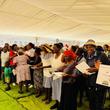 Outapi residents get title deeds
