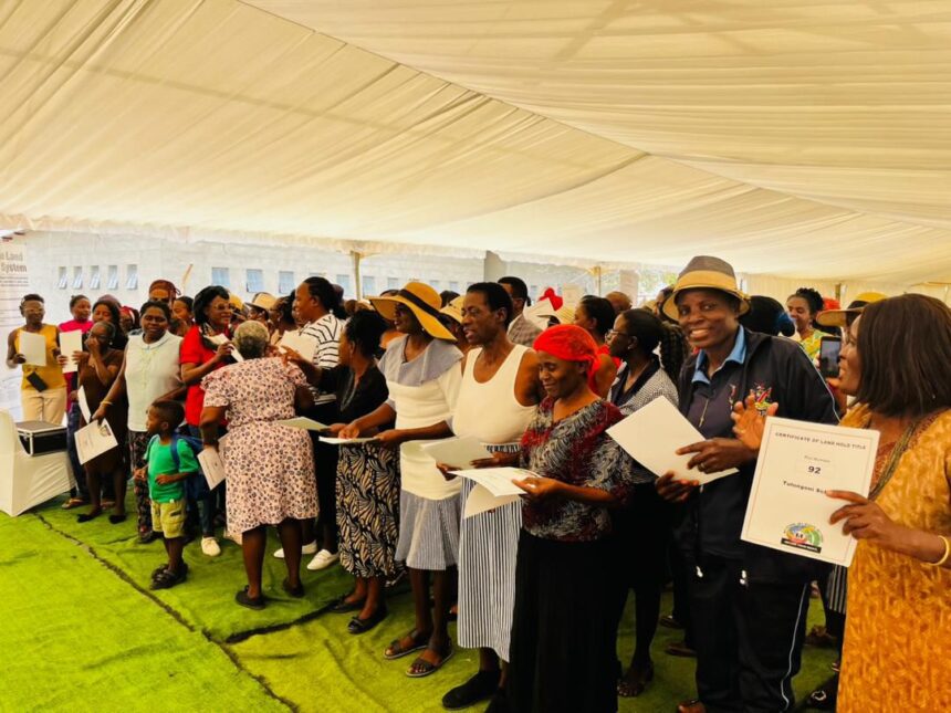 Outapi residents get title deeds