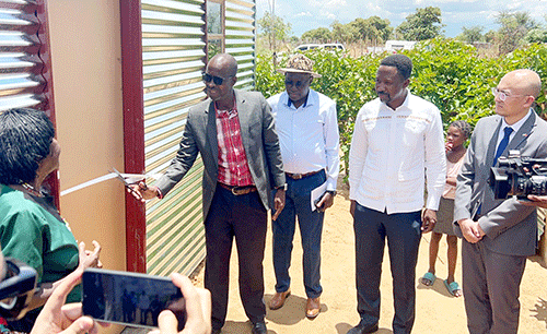 Houses Mankumpi rain victims get zinc homes