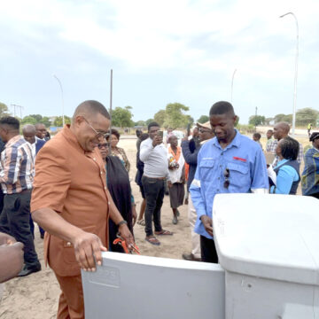 Trans-Caprivi highway at Ndiyona lights up