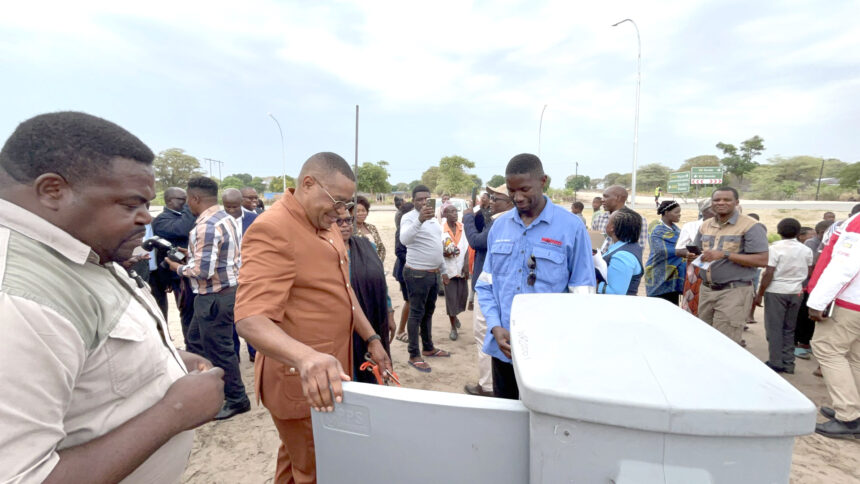 Lights Trans-Caprivi highway at Ndiyona lights up