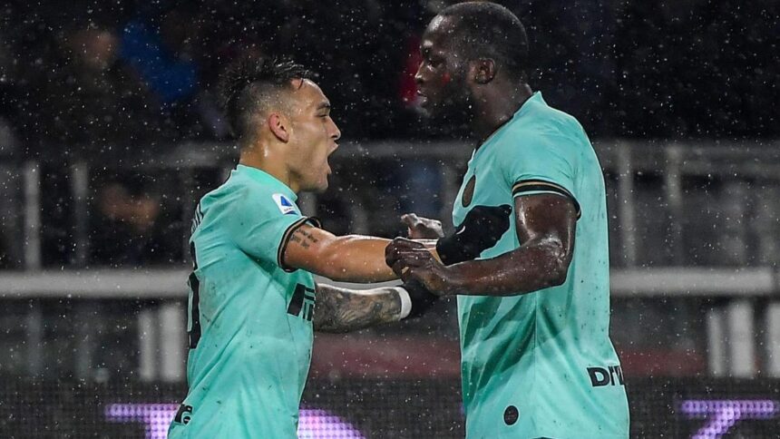 Lukaku double pulls Inter second behind Juventus in Serie A