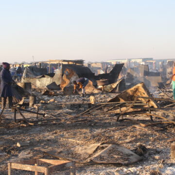 Inferno devastates Twaloloka … display of solidarity to help fire victims