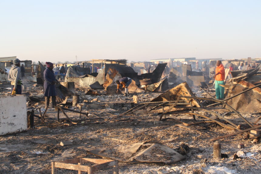 Inferno devastates Twaloloka … display of solidarity to help fire victims