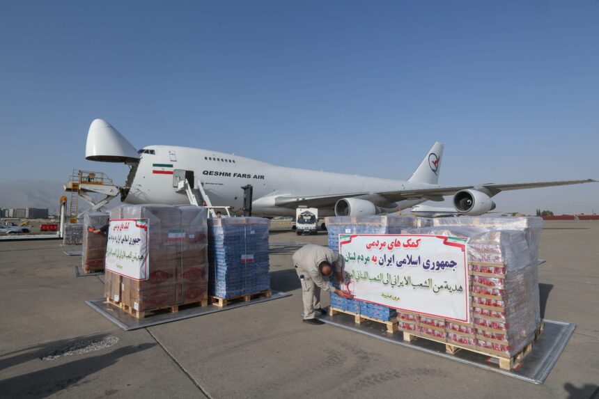 IRAN-LEBANON-BLAST-AID Emergency aid lands in Lebanon … as world offers support