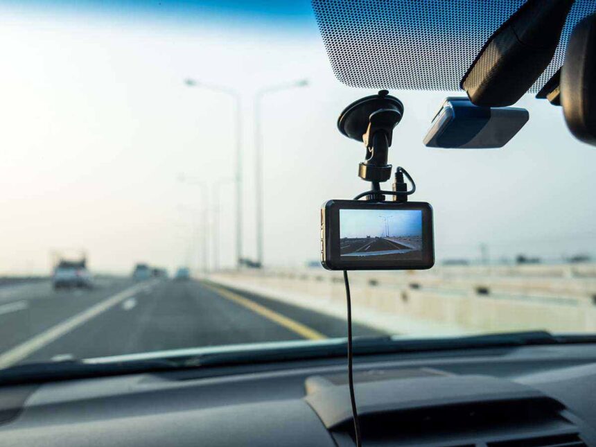 Car video camera (dash cam) installed inside of car running on h Nekundi moves for mandatory dashcams …targets private, public transport