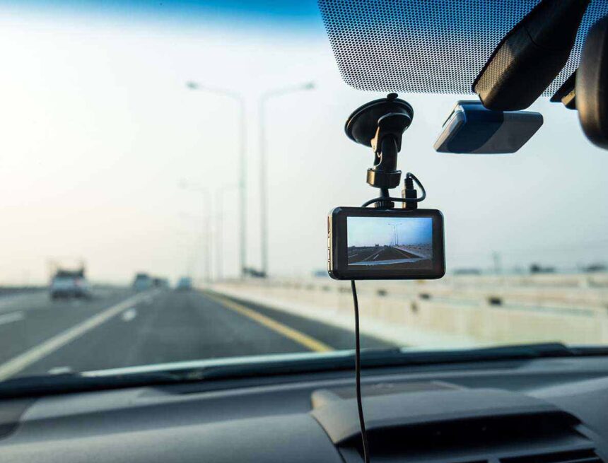 Car video camera (dash cam) installed inside of car running on h Nekundi moves for mandatory dashcams …targets private, public transport