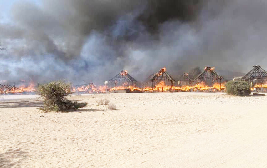 NWR Fire Omulilo gwa faalele omwenyo gohanona koSesriem