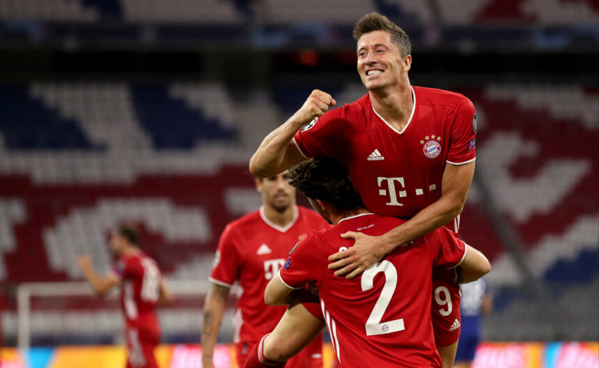 Robert jpg Bayern rout Chelsea to reach quarterfinals