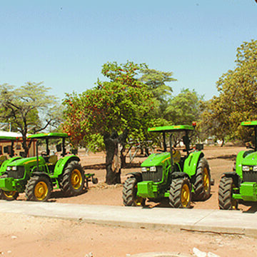 Tractors Govt rolls out tractors for ploughing