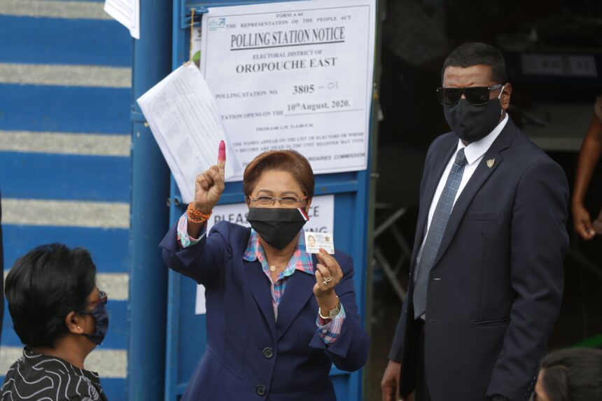 TRINIDAD AND TOBAGO-ELECTION-VOTE-PERSAD-BISSESAR Trinidad PM declares election victory …as opposition contests result